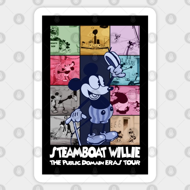 Steamboat Willie The Public Domain Eras Tour - 5 Sticker by Megadorim